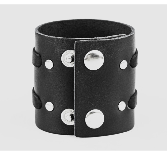 Leather cuff bracelet for men or women, code 3526