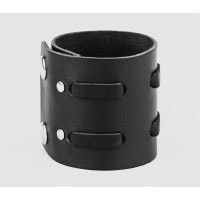 Leather cuff bracelet for men or women, code 3526