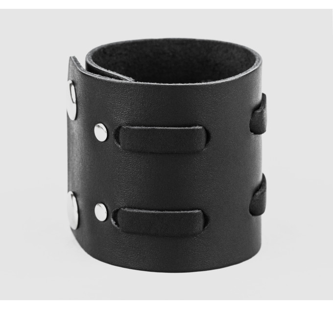 Leather cuff bracelet for men or women, code 3526