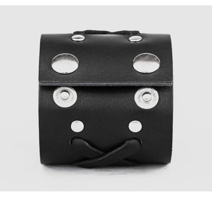 Leather cuff bracelet for men or women, code 3527