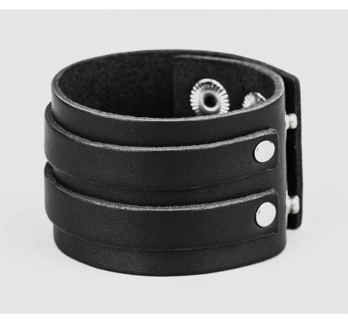 Leather cuff bracelet for men or women, code 3534