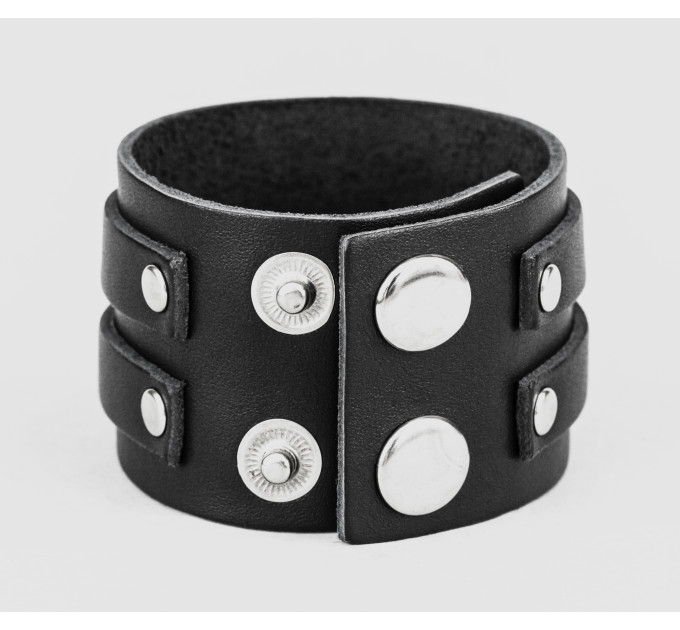 Leather cuff bracelet for men or women, code 3534