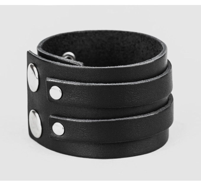 Leather cuff bracelet for men or women, code 3534