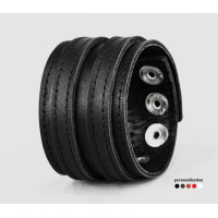 Leather cuff bracelet for men or women, code 3534st