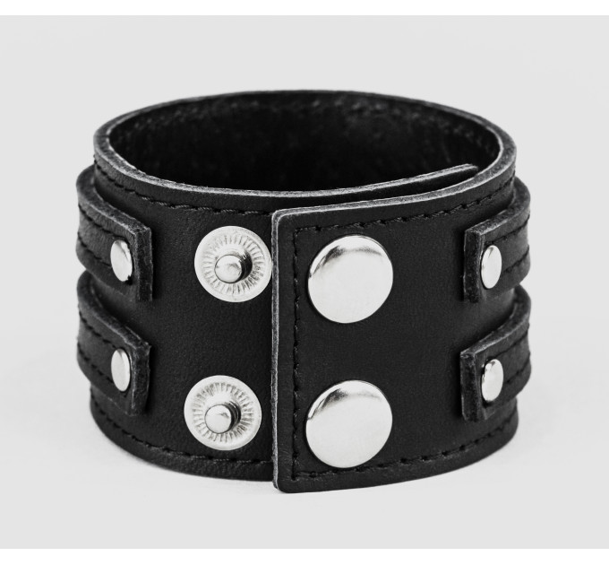 Leather cuff bracelet for men or women, code 3534st