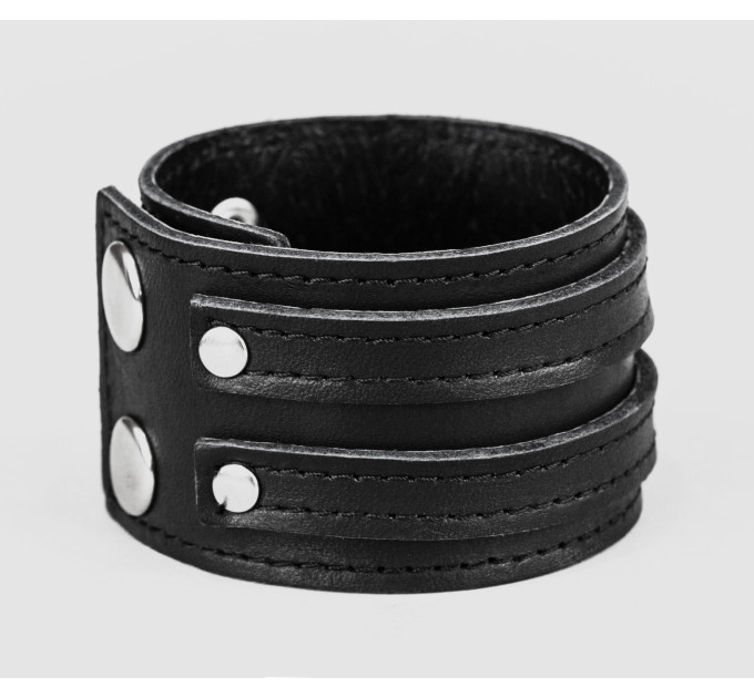 Leather cuff bracelet for men or women, code 3534st
