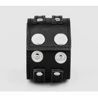 Leather cuff bracelet for men or women, code 3534st