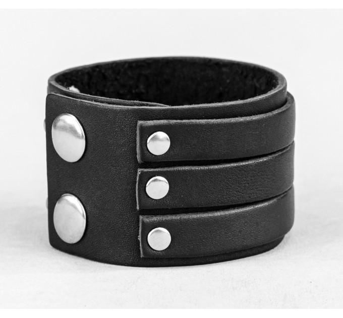 Leather cuff bracelet for men or women, code 3535