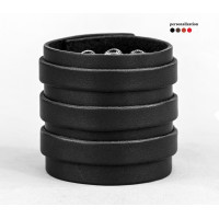 Leather cuff bracelet for men or women, code 3536