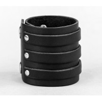 Leather cuff bracelet for men or women, code 3536