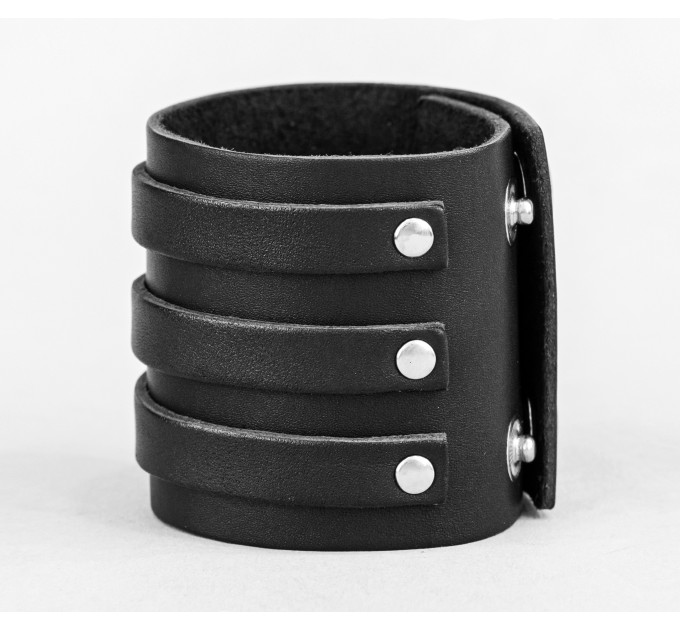Leather cuff bracelet for men or women, code 3536