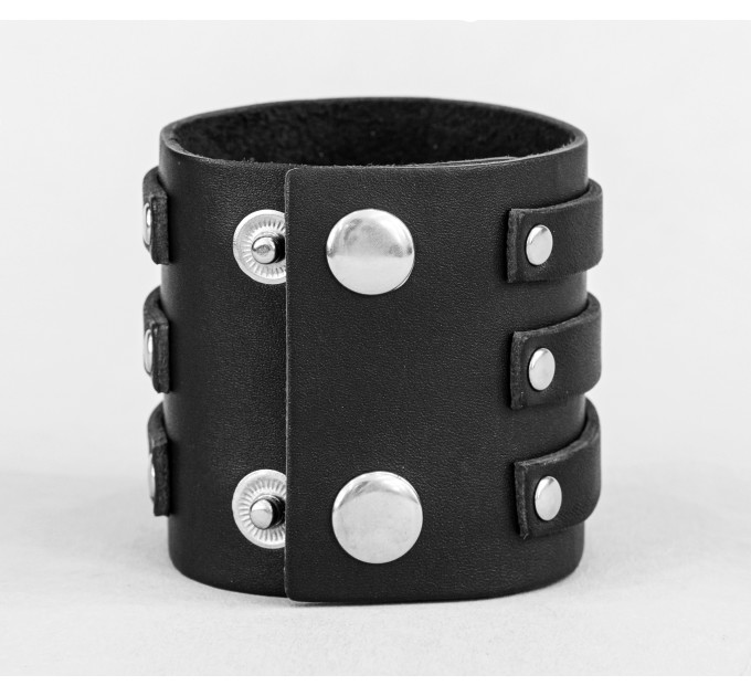Leather cuff bracelet for men or women, code 3536
