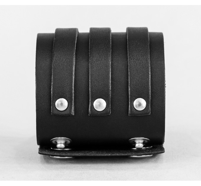 Leather cuff bracelet for men or women, code 3536