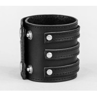 Leather cuff bracelet for men or women, code 3536st