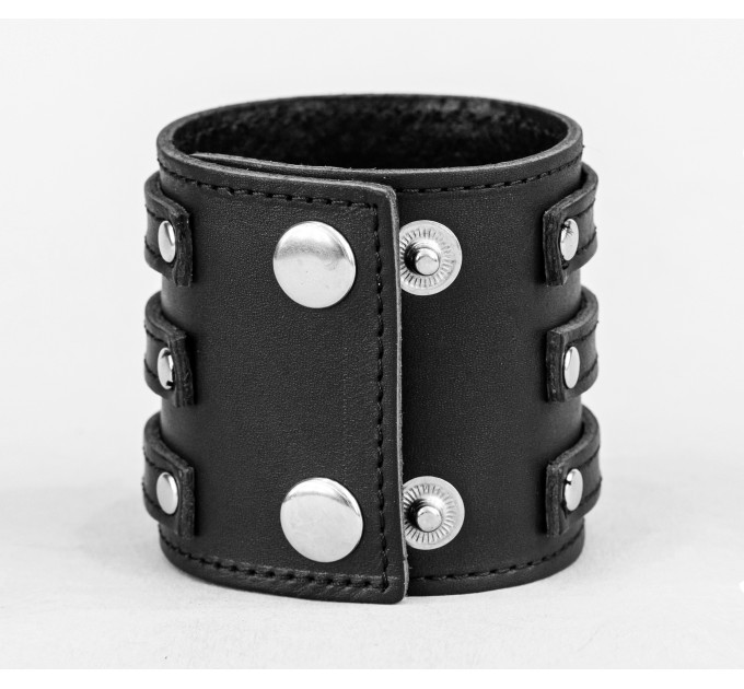 Leather cuff bracelet for men or women, code 3536st