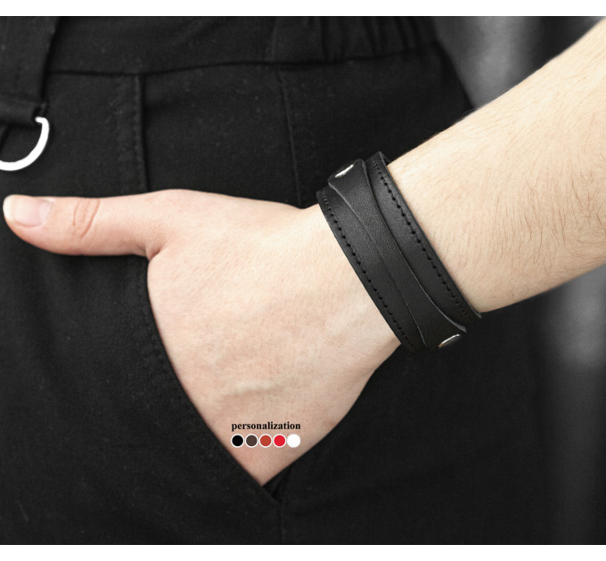 Leather bracelet for men or women, code 3540st