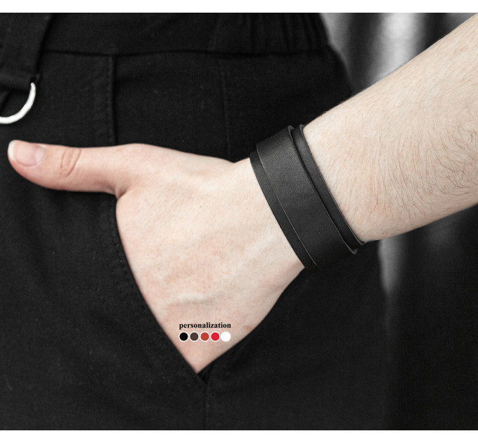 Leather bracelet for men or women, code 3542