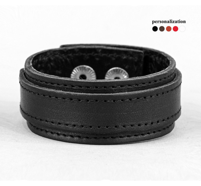Leather bracelet for men or women, code 3542st