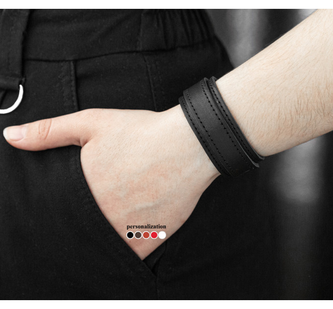 Leather bracelet for men or women, code 3542st