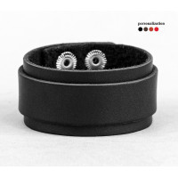 Leather cuff bracelet for men or women, code 3543