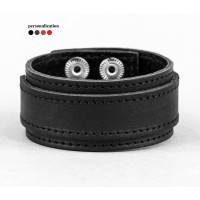 Leather cuff bracelet for men or women, code 3543st