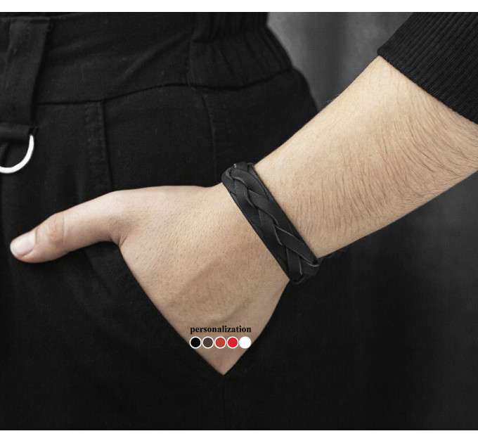Leather bracelet for men or women, code 3549