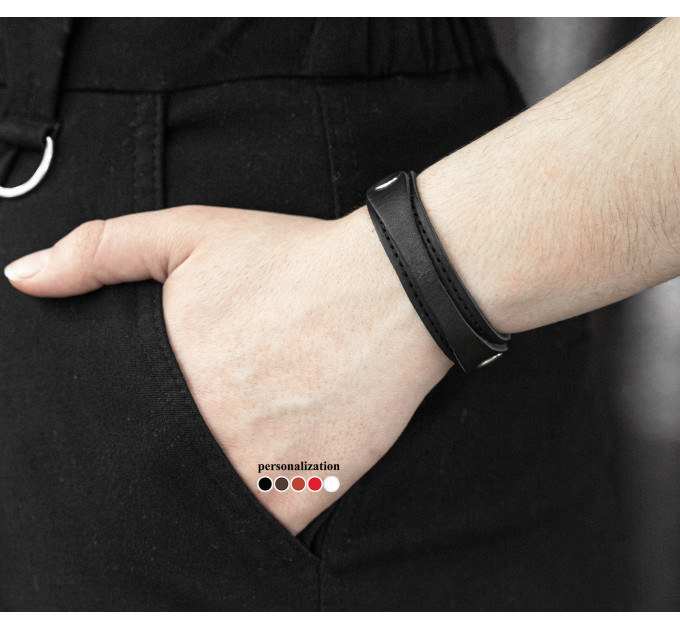 Leather bracelet for men or women, code 3550st