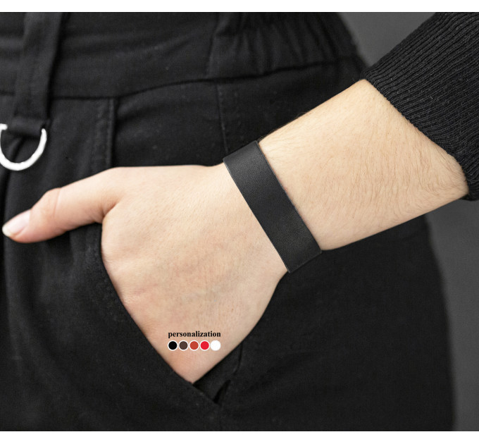 Leather bracelet for men or women, code 3551