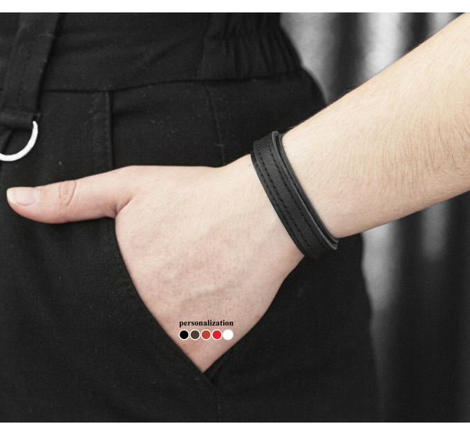 Leather bracelet for men or women, code 3552st