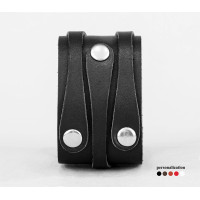 Leather cuff bracelet for men or women, code 3553