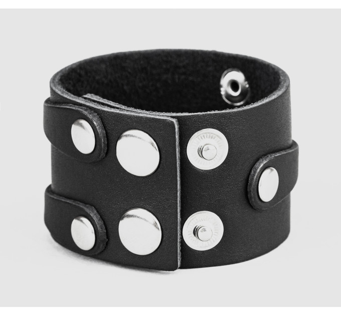 Leather cuff bracelet for men or women, code 3553