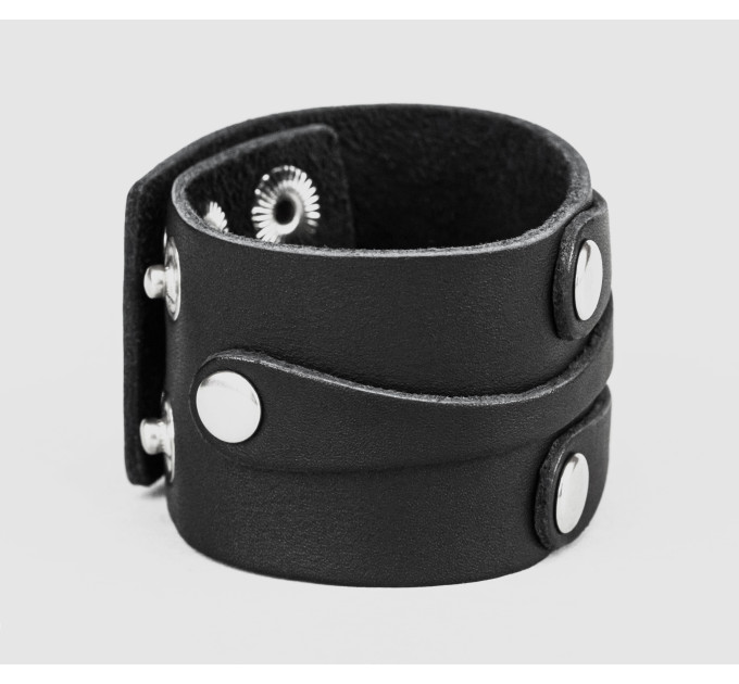 Leather cuff bracelet for men or women, code 3553