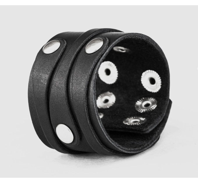 Leather cuff bracelet for men or women, code 3553