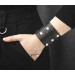 Leather cuff bracelet for men or women, code 3554