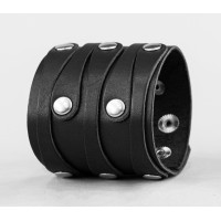 Leather cuff bracelet for men or women, code 3554