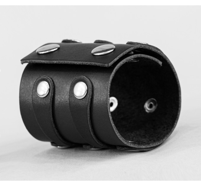 Leather cuff bracelet for men or women, code 3554