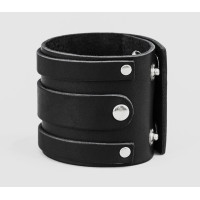 Leather cuff bracelet for men or women, code 3574