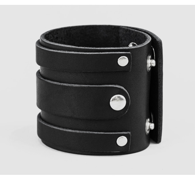Leather cuff bracelet for men or women, code 3574