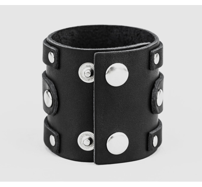 Leather cuff bracelet for men or women, code 3574