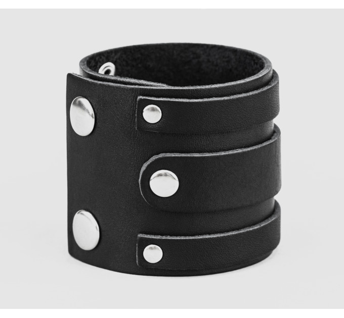 Leather cuff bracelet for men or women, code 3574