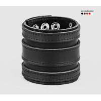 Leather cuff bracelet for men or women, code 3574st