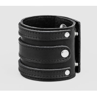 Leather cuff bracelet for men or women, code 3574st