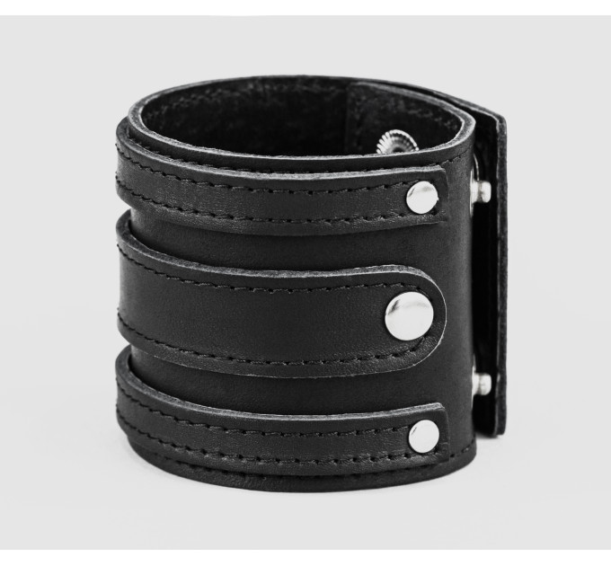 Leather cuff bracelet for men or women, code 3574st