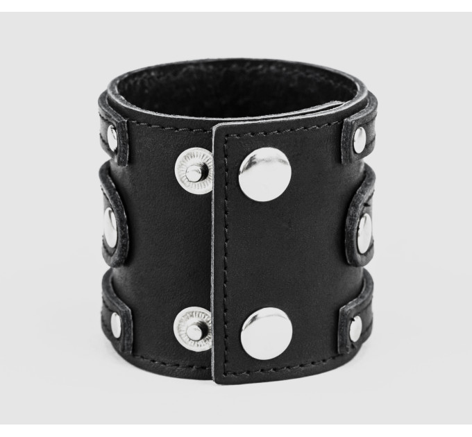 Leather cuff bracelet for men or women, code 3574st