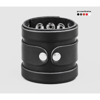 Leather cuff bracelet for men or women, code 3575