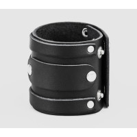 Leather cuff bracelet for men or women, code 3575