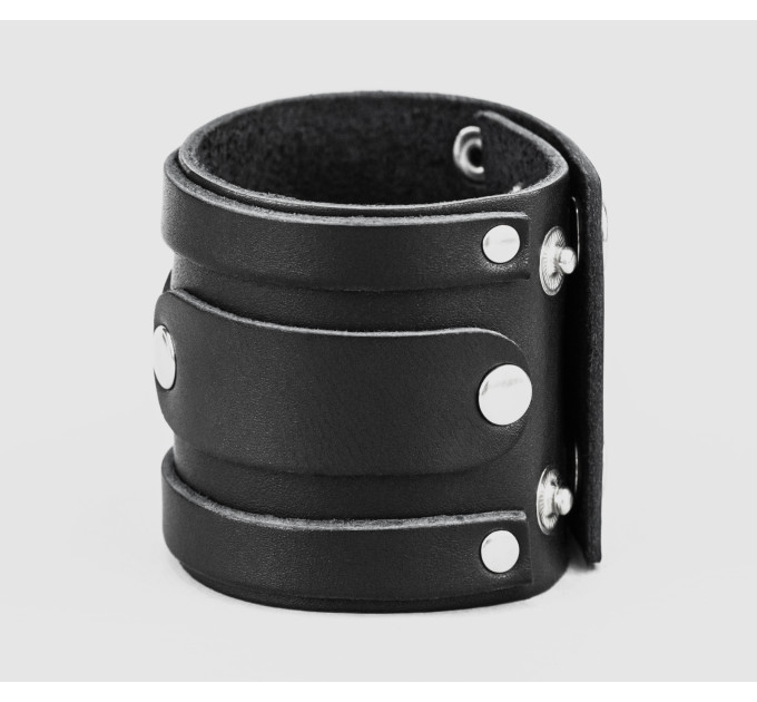 Leather cuff bracelet for men or women, code 3575