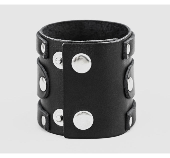 Leather cuff bracelet for men or women, code 3575