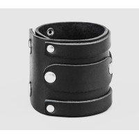 Leather cuff bracelet for men or women, code 3575