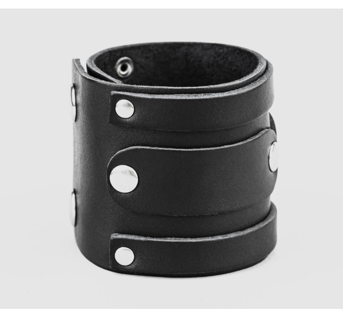 Leather cuff bracelet for men or women, code 3575